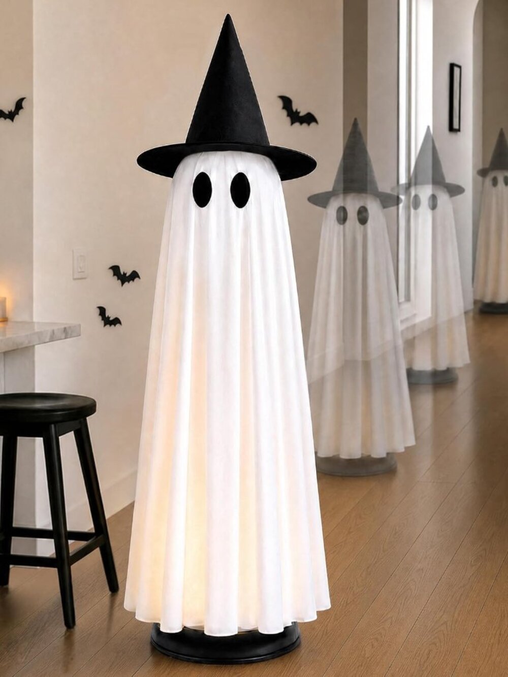 Halloween Decoration Indoor 46.5" Lighted Animated Floating Ghost